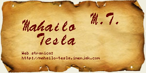 Mahailo Tesla vizit kartica